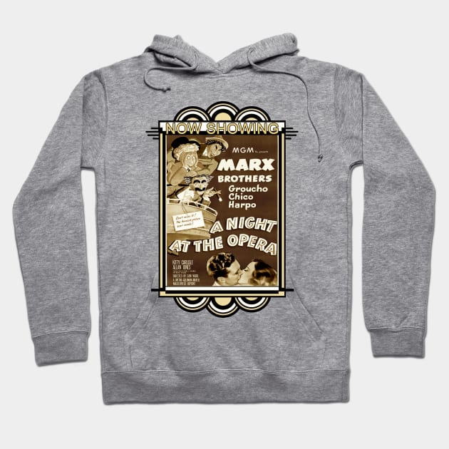 A Night At The Opera (Sepia/Framed) Hoodie by Vandalay Industries